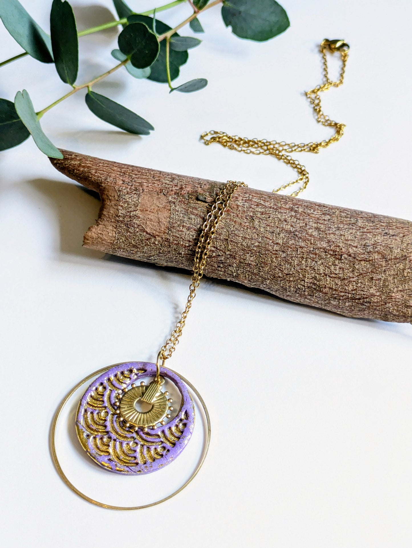 Collier chaîne & pendentif – Modèle Doré Tara (50 cm)
