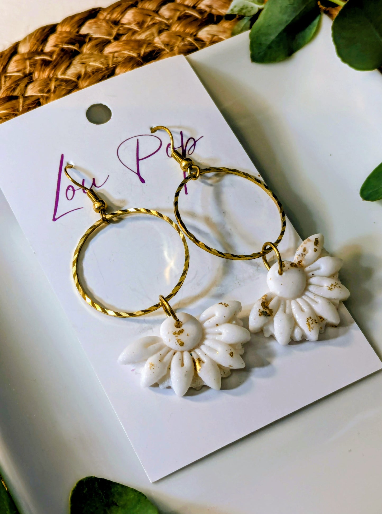 Boucles d'oreille - Modèle Marguerite