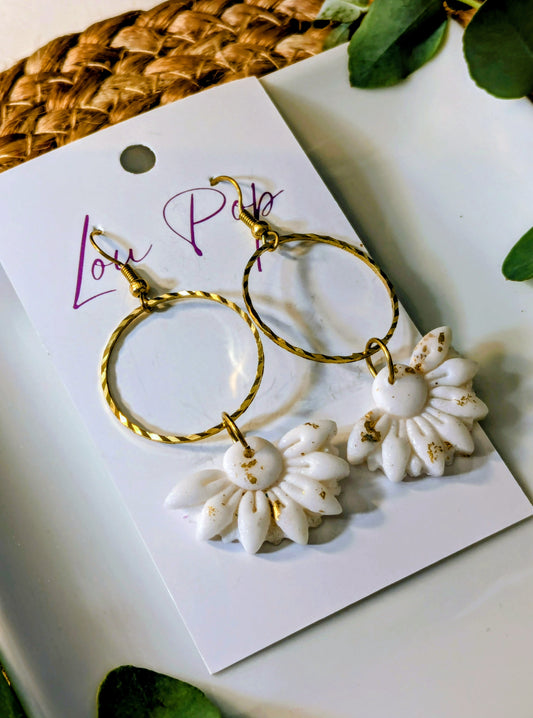 Boucles d'oreille - Modèle Marguerite
