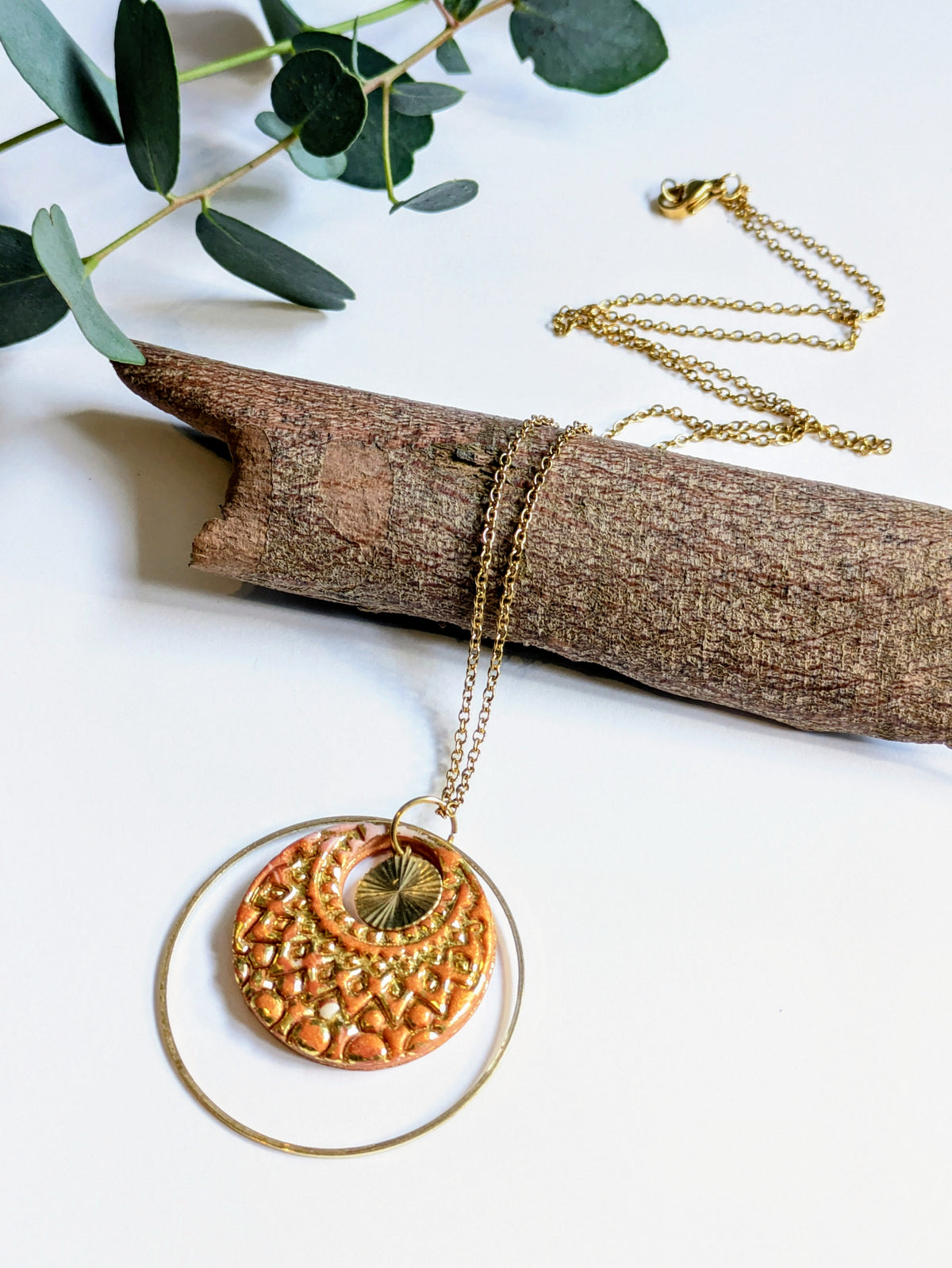 Collier chaîne & pendentif – Modèle Doré Tara (50 cm)