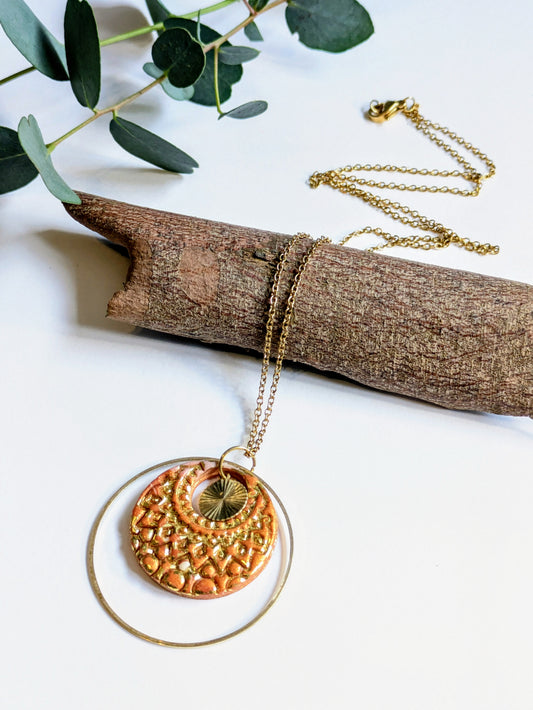 Collier chaîne & pendentif – Modèle Doré Tara (50 cm)