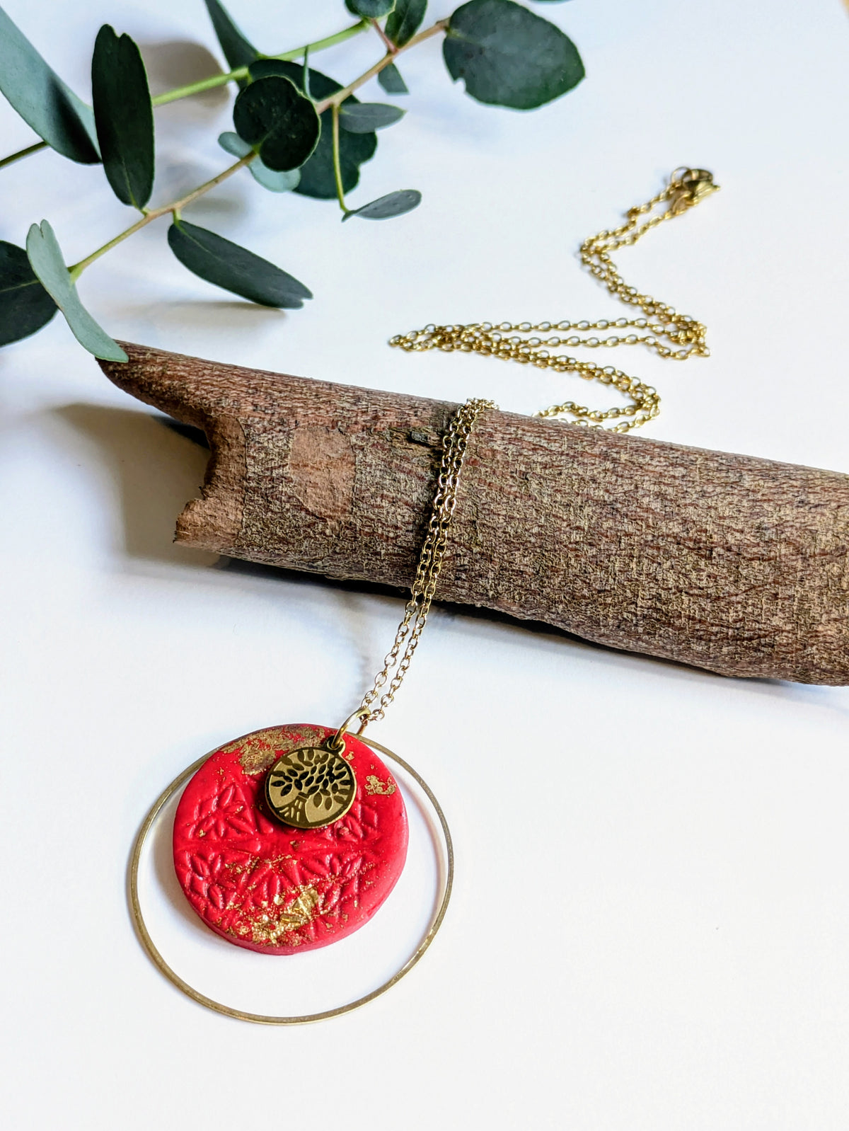 Collier chaîne & pendentif – Modèle Liana Doré (50 cm)