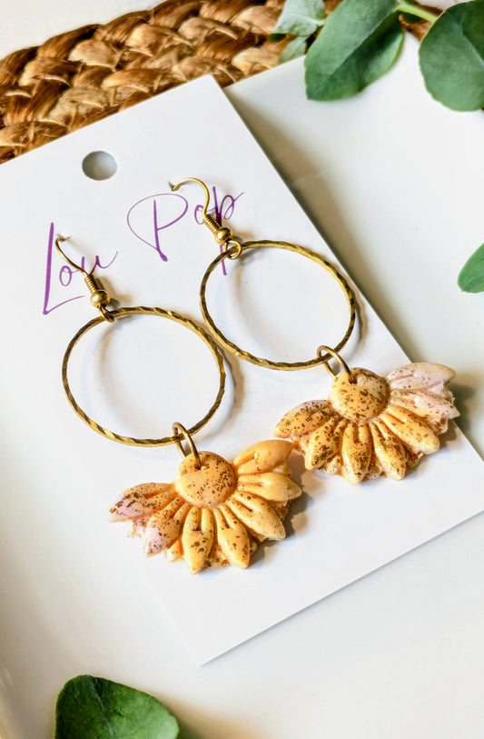 Boucles d'oreille - Modèle Marguerite